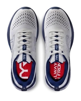 Бігові чоловічі кросівки TYR MEN'S RD-1 Runner, White/Navy, 11,5