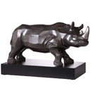 GOE-30800141 Rhino figurine L'Art d'Objets Studio 8 – Rhinozeros anthracite platine Goebel