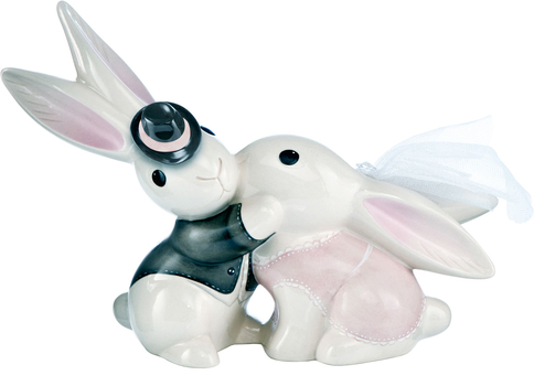 GOE-66825081 Bunny de luxe* 'Wedding Bunny in Love II' Goebel