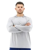 Футболка чоловіча з капюшоном TYR Men’s SunDefense Hooded Shirt, Light Grey, XL