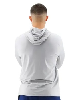 Футболка чоловіча з капюшоном TYR Men’s SunDefense Hooded Shirt, Light Grey, L