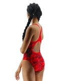 Суцільний жіночий купальник TYR Women’s Camo Diamondfit, Red 28