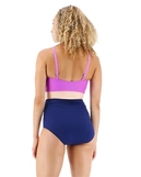 Суцільний жіночий купальник TYR Women's Splice Belted Controlfit, Purple/Multi 12
