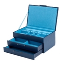 392017 Sophia Jewelry Box with Drawers WOLF Indigo