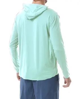 Футболка чоловіча з капюшоном TYR Men’s SunDefense Hooded Shirt, Mint, XXL