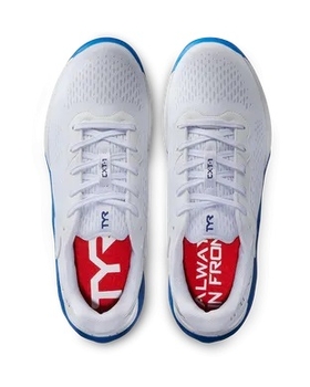 Кросівки для залу TYR Trainer CXT1, White/ Blue, 11 (CXT1-119-11)