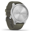 Спортивные часы Garmin vivomove Style, Silver-Moss Green, Silicone