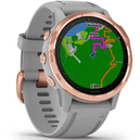 Спортивные часы Garmin fenix 6S Sapphire Rose Gold, Gray Band, GPS навігатор