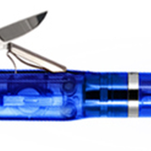 SP301 Ручка - нож с фонариком, синяя, авиатор Wagner of Switzerland
