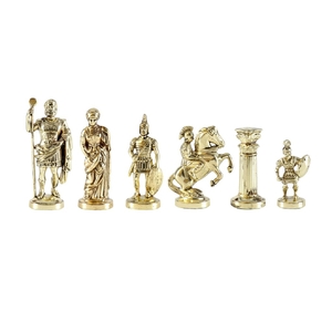 F11 Manopoulos Greek Roman period Metal chessmen gold-silver large