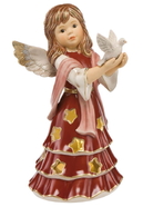 GOE-41605291 Angel of Peace bordeaux - Christmas Heavenly Messengers Goebel