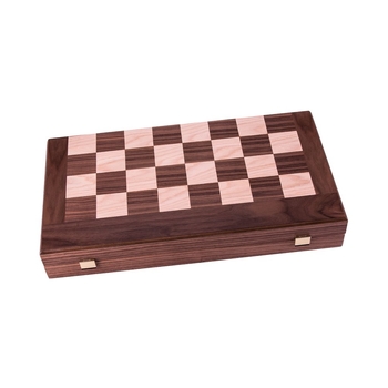 TS1K Manopoulos Handmade Wooden Backgammon Walnut Black &amp; Oak points Combo