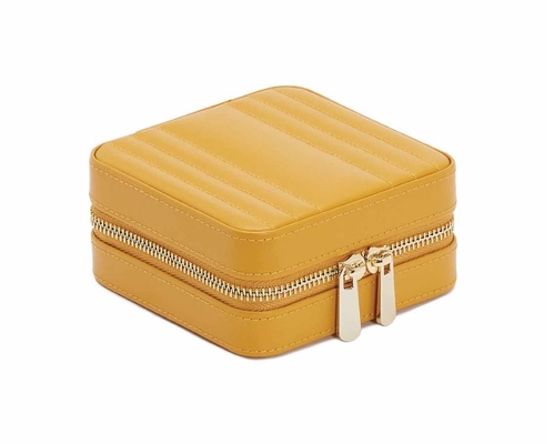 766293 Maria Square Zip Jewelry Case - Mustard WOLF
