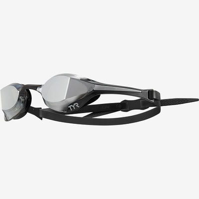 Окуляри для плавання TYR Tracer-X Elite Mirrored Racing, Silver/ Black (043)
