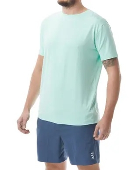 Футболка чоловіча TYR Men’s SunDefense Short Sleeve Shirt, Mint, M