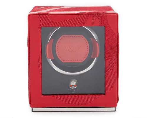 493172 Memento Mori Cub Watch Winder WOLF with Cover Red