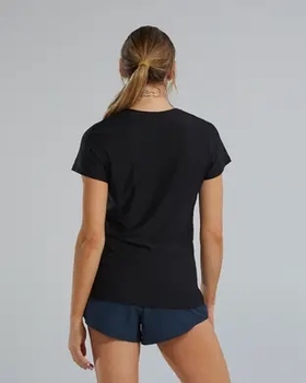 Жіноча футболка з короткими рукавами TYR Women's Airtec Short Sleeve Tee- Solid, Black M (FPTSO3A-001-M)