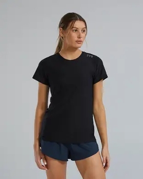 Жіноча футболка з короткими рукавами TYR Women's Airtec Short Sleeve Tee- Solid, Black S (FPTSO3A-001-S)