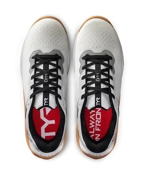Кросівки для залу TYR Trainer CXT1, White/ Gum, 10,5 (CXT1-543-10,5)