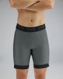 Чоловічі компресійні шорти TYR Men's Compression Shorts– Solid, Dark Shadow XL (MCSLSO3A-927-XL)