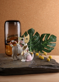 GOE-31343051 Cat figurine Felia e Emilio - Annual cat 2022 Rosina Wachtmeister Goebel