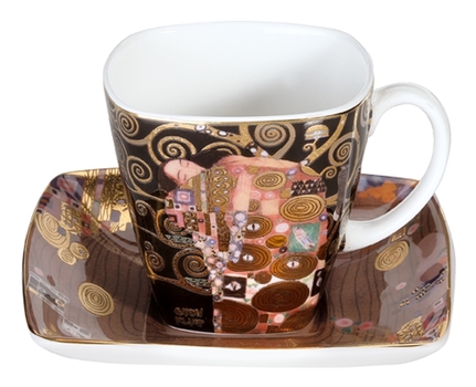 GOE-66884743 Fulfilment - Espresso Cup with Saucer Artis Orbis Gustav Klimt Goebel