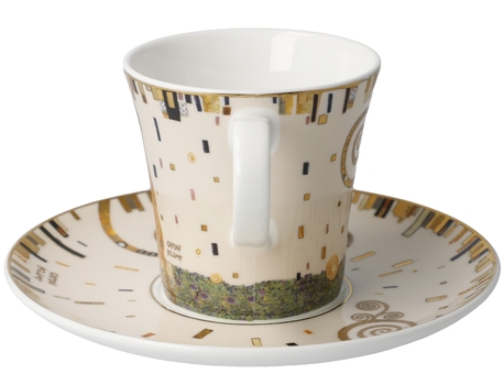 GOE-67014011 The Kiss - Coffee Cup with Saucer 8.5 cm Artis Orbis Gustav Klimt Goebel