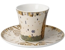 GOE-67014011 The Kiss - Coffee Cup with Saucer 8.5 cm Artis Orbis Gustav Klimt Goebel
