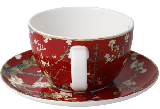 GOE-67061901 Tea-/cappuccino cup Vincent van Gogh - Almond tree red - Artis Orbis Goebel