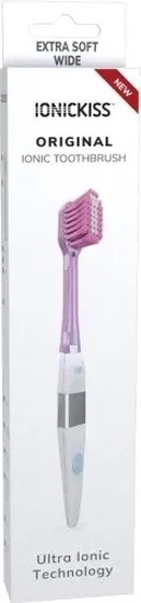 Іонна зубна щітка IONICKISS Ultra soft Дуже м'яка широка Рожева