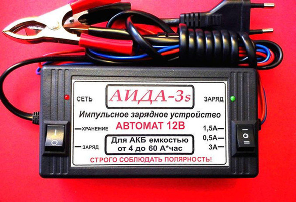 Зарядное устройство АИДА  «АИДА-3s» 12В АКБ 4-55А*час. 